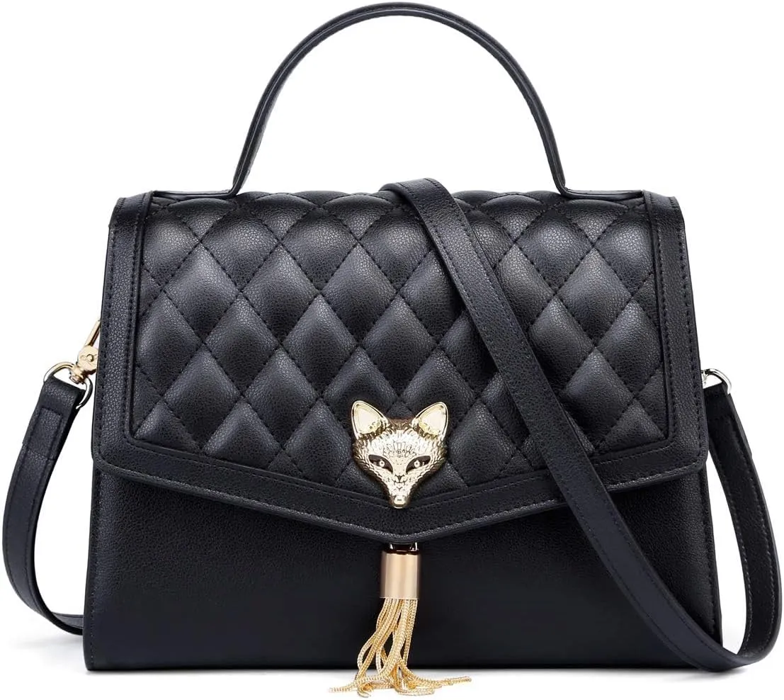 FOXLOVER Womens Satchel Handbags and Purse Genuine Leather Crossbody Bag Fashion Shoulder Bag