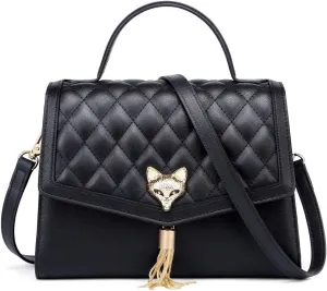 FOXLOVER Womens Satchel Handbags and Purse Genuine Leather Crossbody Bag Fashion Shoulder Bag