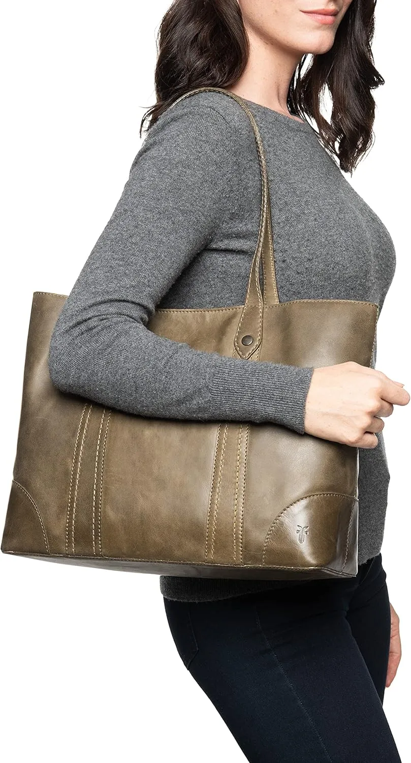 Frye Women's Melissa Shopper Tote Bag, Stylist Large Handbag with Adjustable Strap & Pockets
