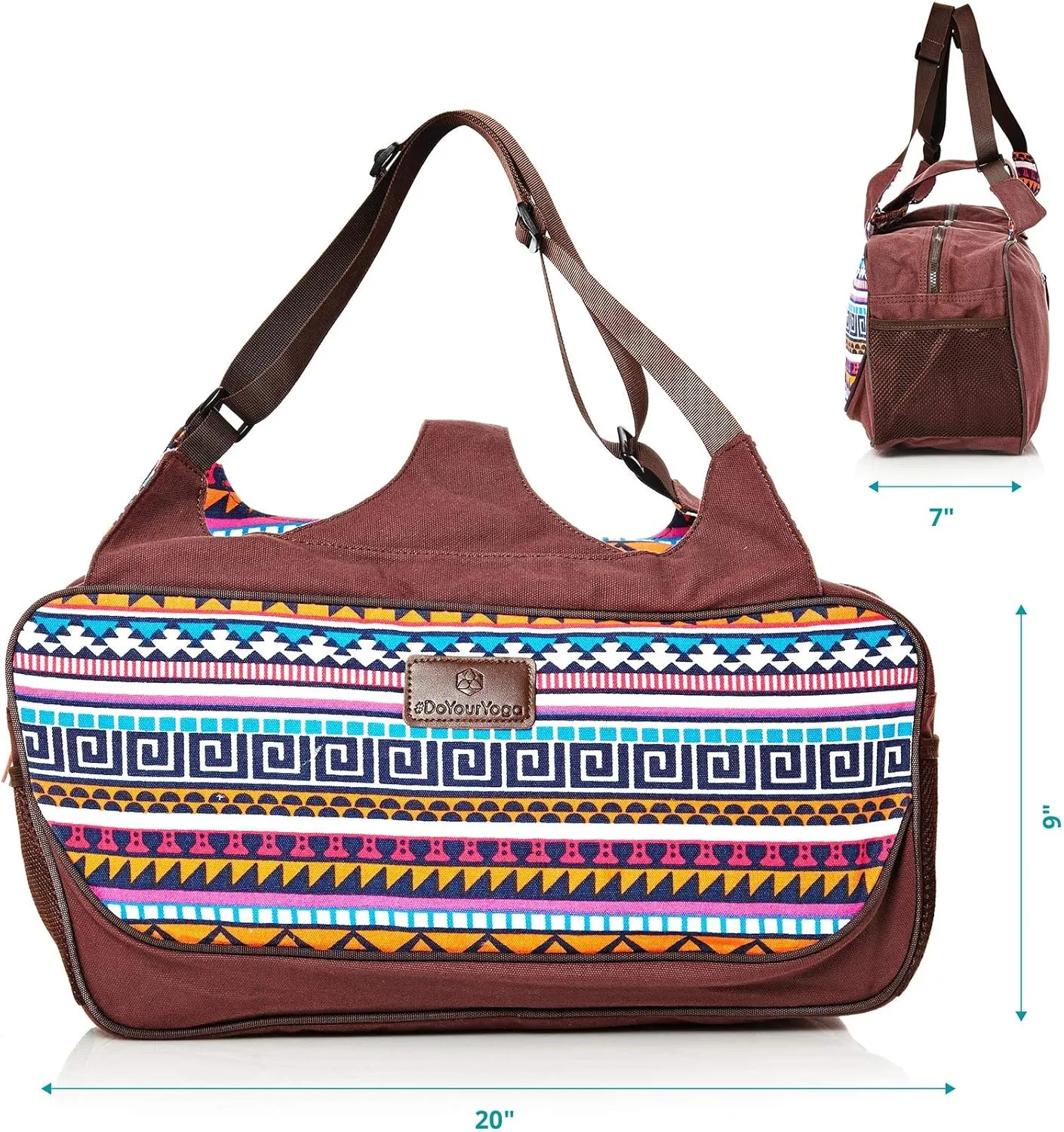 Full-Zip Extra Large Yoga Mat Tote Bag with Multi-Functional Storage Pockets for Sports Gym Pilates »Vimalaa«