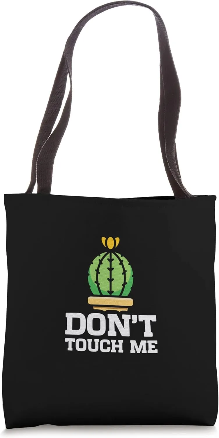 Funny Cute Succulent Chest Cactus - Don't Touch Me Tote Bag