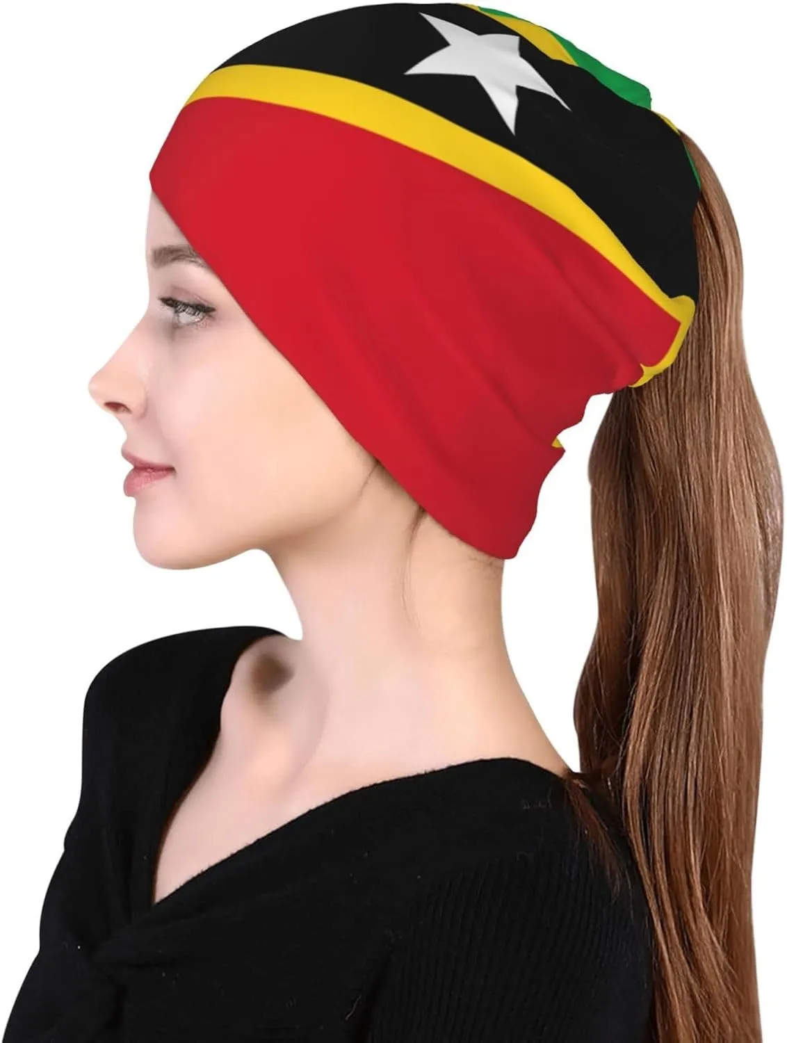 Funny Flag Multifunction Beanie Hat for Men Women Fashion Scarf Soft Stretch Skull Cap