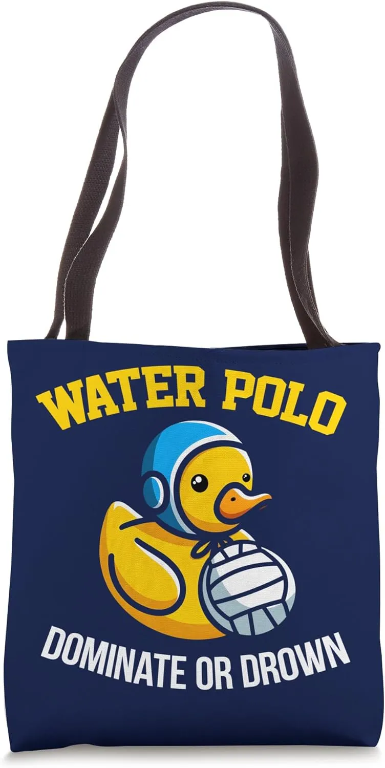 Funny Waterpolo Player I Dominate Or Drown I Waterpolo Tote Bag