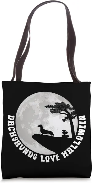 Funny Wiener Dog Doxie - Dackel & Halloween Dachshund Tote Bag