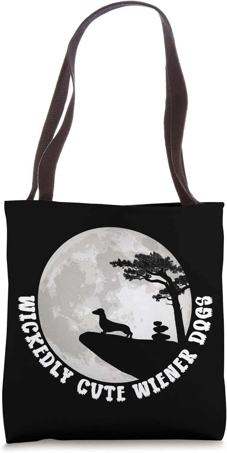 Funny Wiener Dog Doxie - Dackel & Halloween Dachshund Tote Bag