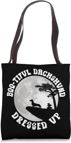 Funny Wiener Dog Doxie - Dackel & Halloween Dachshund Tote Bag