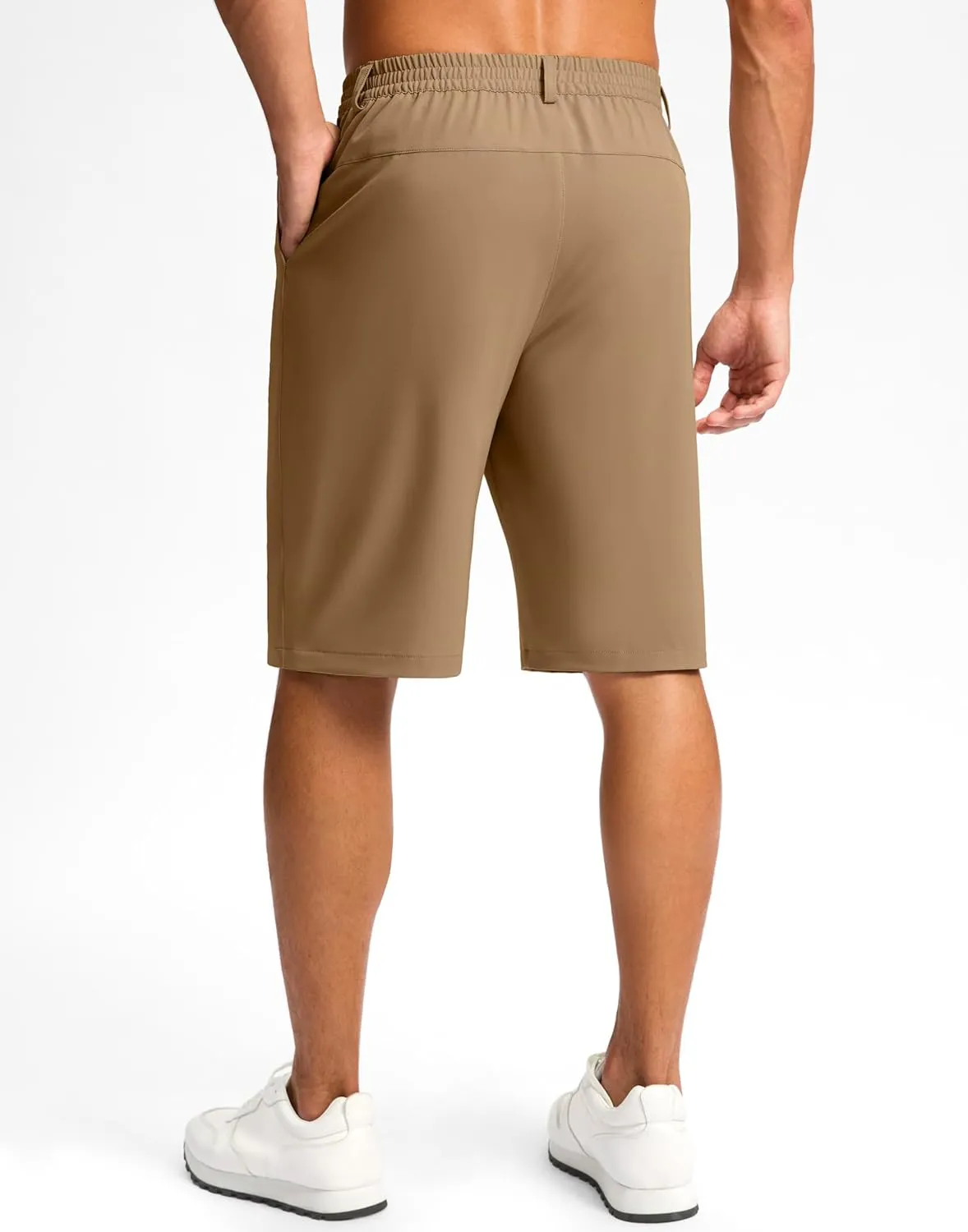 G Gradual Casual Shorts for Men 11" Lightweight Men's Golf Shorts Stretch with 3 Pockets Quick Dry Summer Breathable Shorts