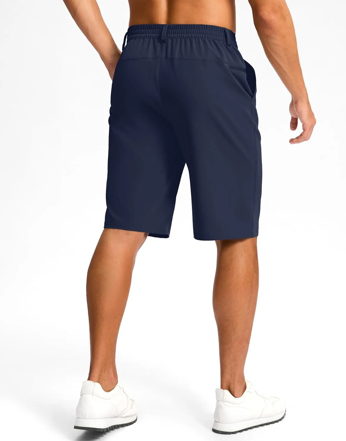 G Gradual Casual Shorts for Men 11" Lightweight Men's Golf Shorts Stretch with 3 Pockets Quick Dry Summer Breathable Shorts