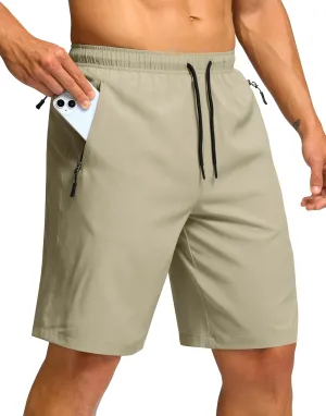 G Gradual Men's Hiking Shorts 7"/9" Lightweight Athletic Shorts for Men Quick Dry Stretch Casual Shorts with 3 Zipper Pockets