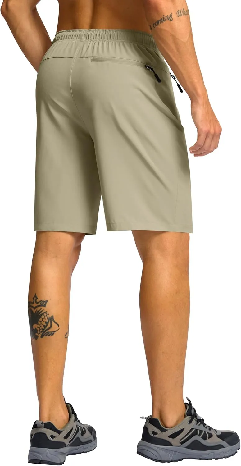 G Gradual Men's Hiking Shorts 7"/9" Lightweight Athletic Shorts for Men Quick Dry Stretch Casual Shorts with 3 Zipper Pockets