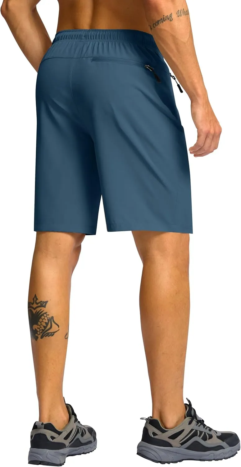 G Gradual Men's Hiking Shorts 7"/9" Lightweight Athletic Shorts for Men Quick Dry Stretch Casual Shorts with 3 Zipper Pockets