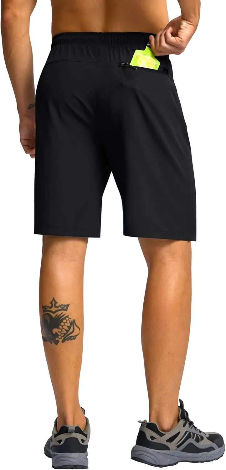G Gradual Men's Hiking Shorts 7"/9" Lightweight Athletic Shorts for Men Quick Dry Stretch Casual Shorts with 3 Zipper Pockets