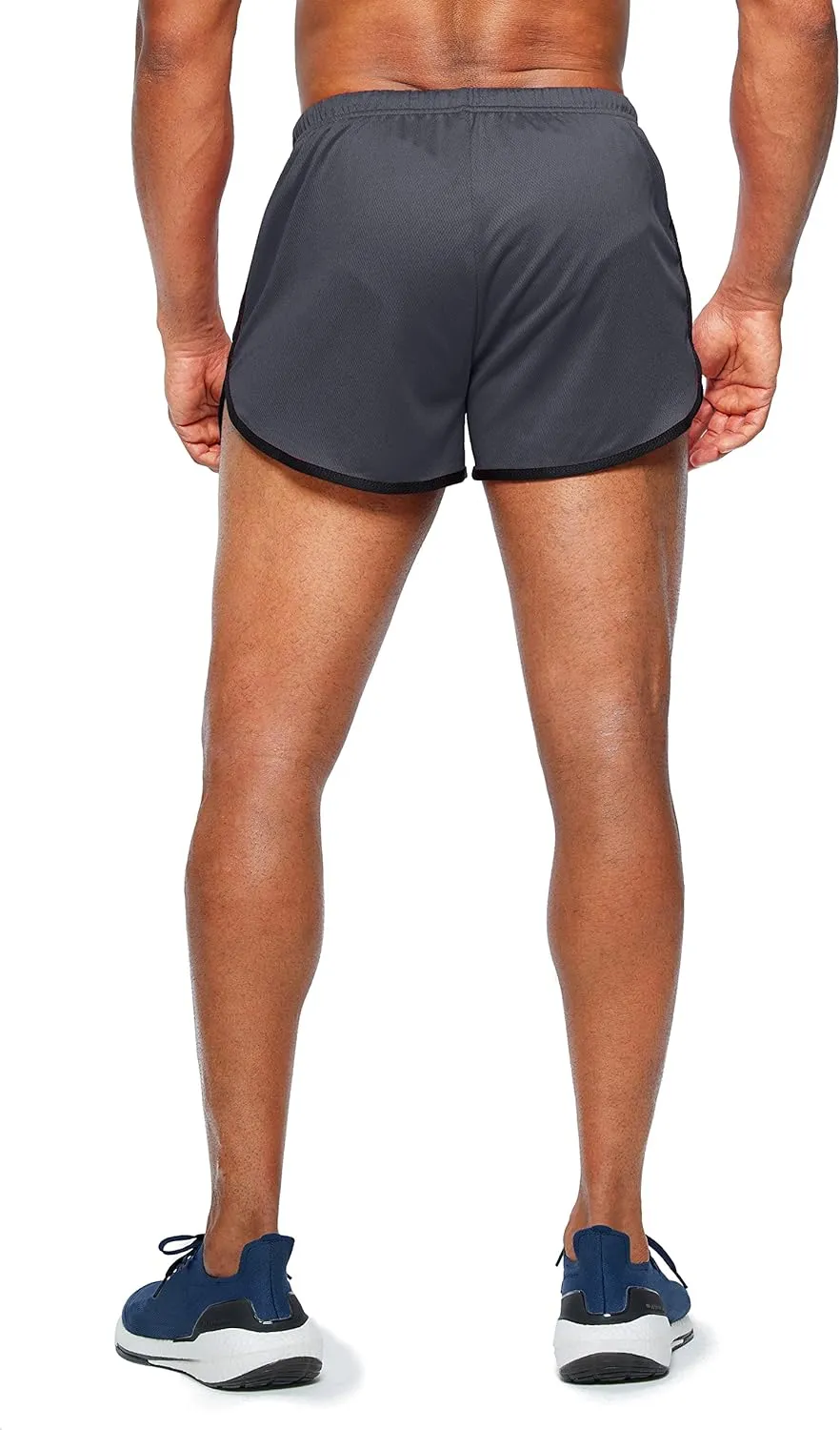 G Gradual Men's Running Shorts 3 Inch Quick Dry Gym Athletic Jogging Shorts with Zipper Pockets