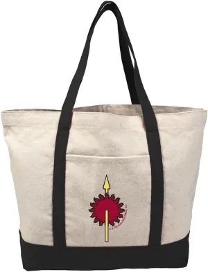 Game of Thrones Stark Sigil, Tote Bag With External Pocket, Reusable Shoulder Bag for Shopping, Beach, Royal Collection