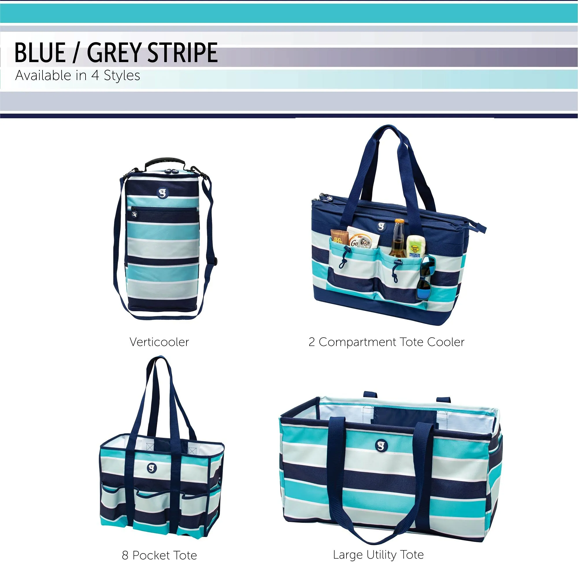 Geckobrands 7 Pocket Market Tote