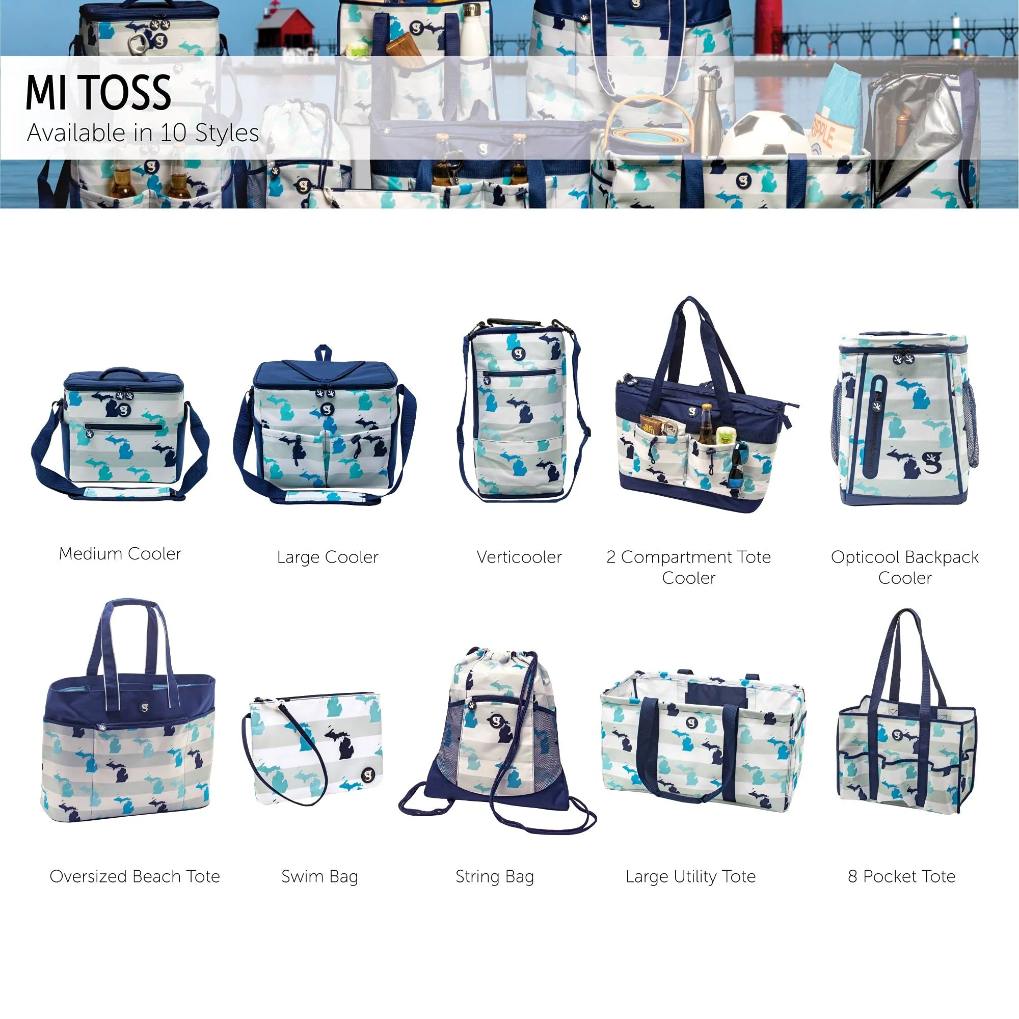 Geckobrands 7 Pocket Market Tote