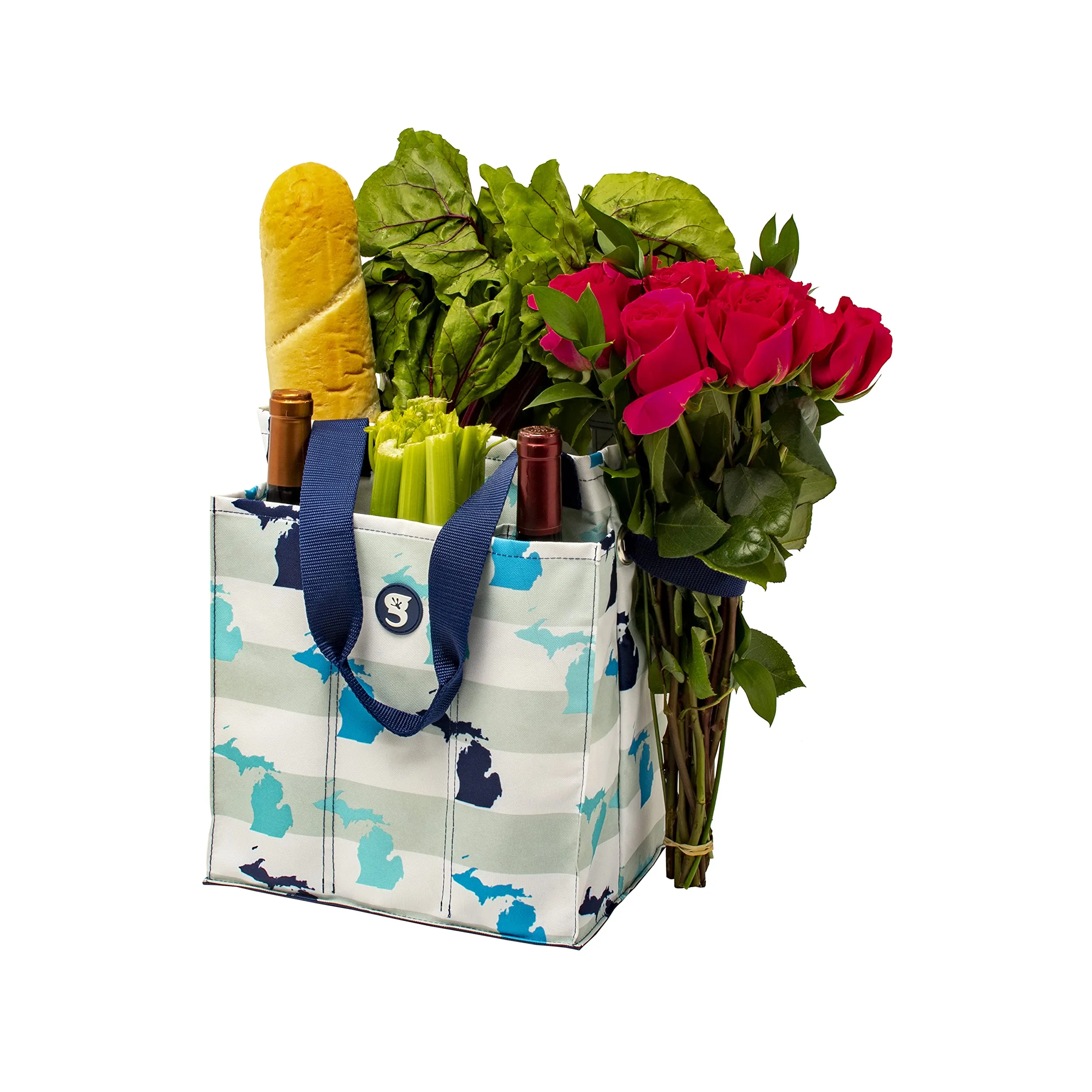 Geckobrands 7 Pocket Market Tote