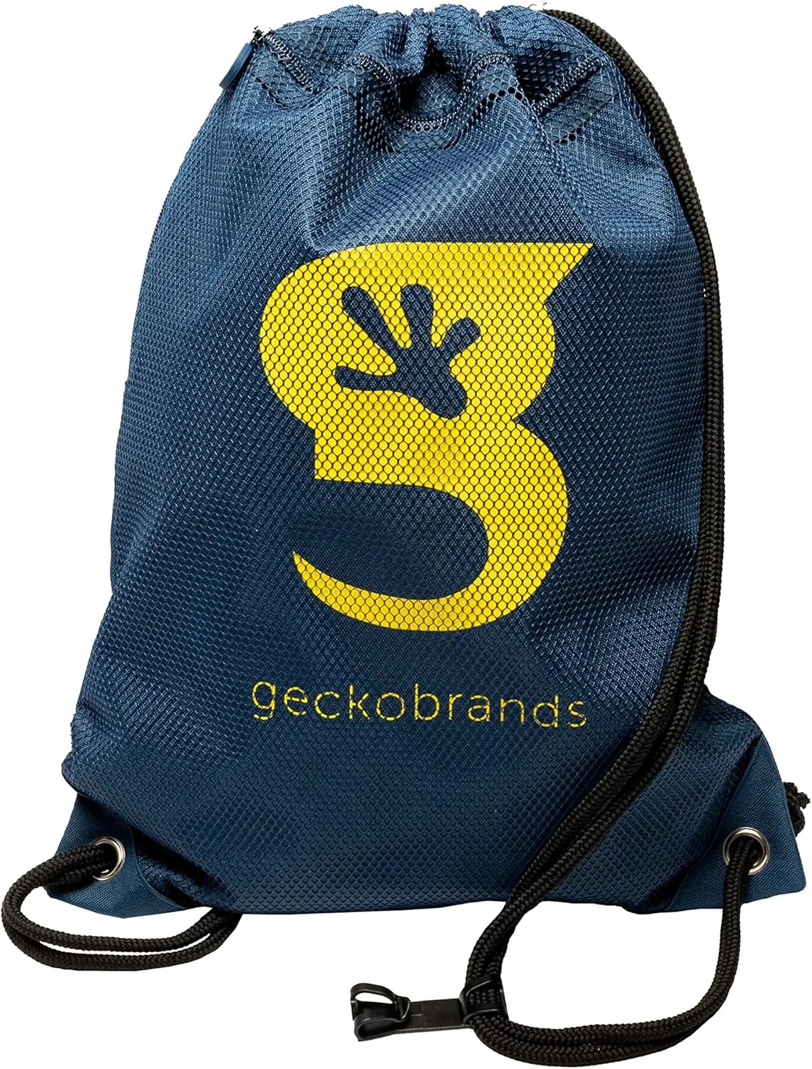 geckobrands Limitless 3 Pocket Drawstring Backpack - Lightweight, Durable Cinch Bag for Gym, Sports, and Daily Use