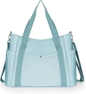 Geestock Tote Bag for Women, Lightweight Travel Tote Bags with Zipper & Crossbody Strap, Large Everyday Shoulder Handbag for Travel, Work, Gym, and Everyday Use
