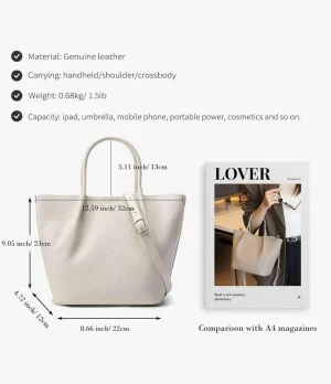 Genuine Leather Shoulder Bags Fashion Top-Handle Satchel Tote Handbags Crossbody Purse for Ladies