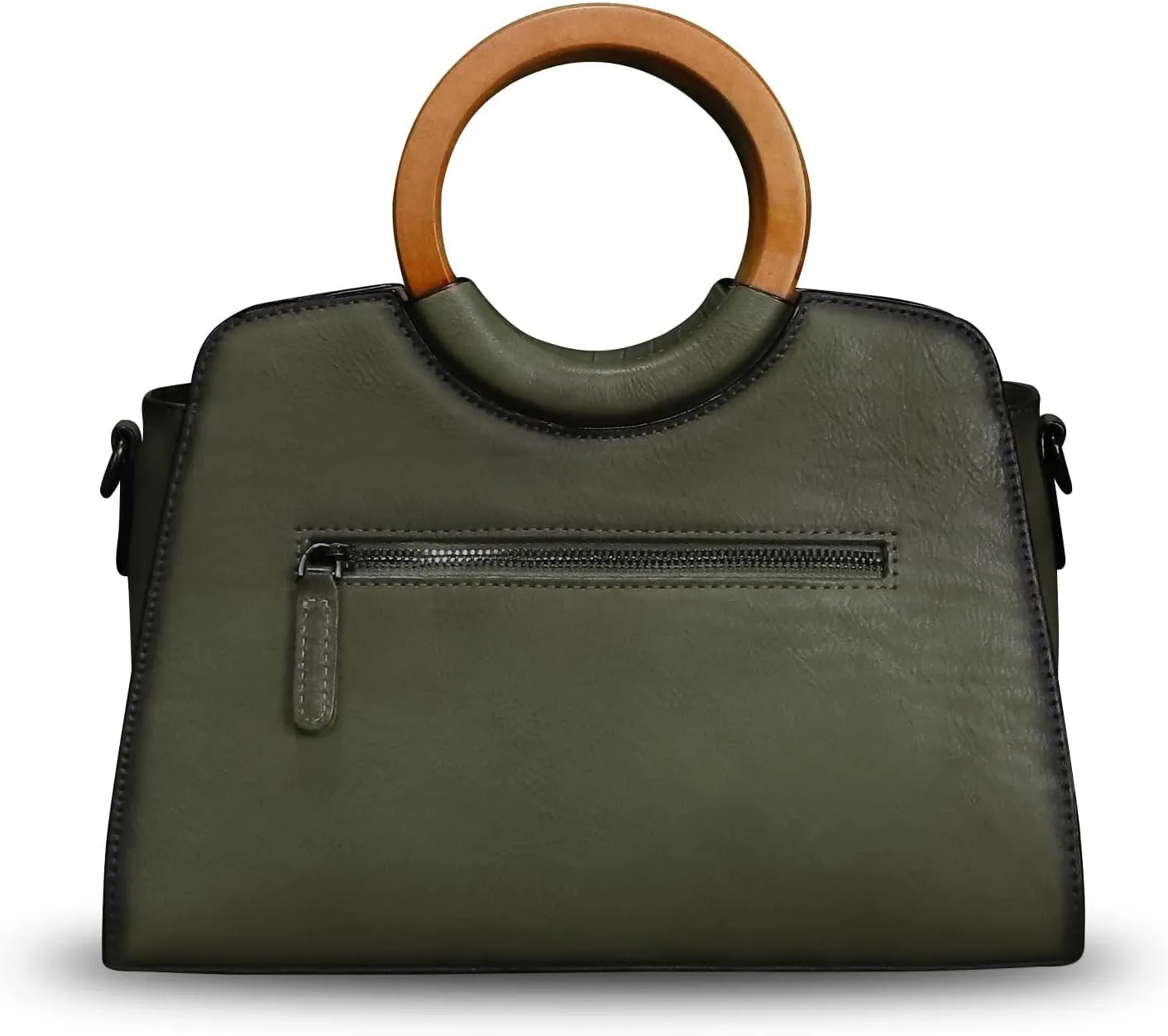 Genuine Leather Top Handle Handbag Purse for Women Satchel Retro Cowhide Handmade Crossbody Shoulder Bags