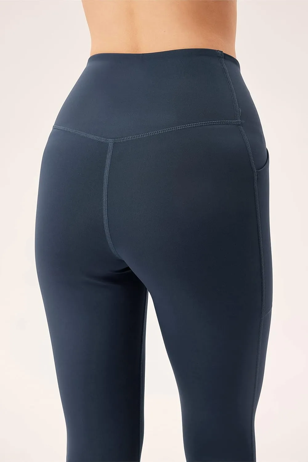 Girlfriend Collective Compression Pocket Leggings for Women, High Rise Waist Pants for Yoga Workout Plus Size 23 3/4" Inseam