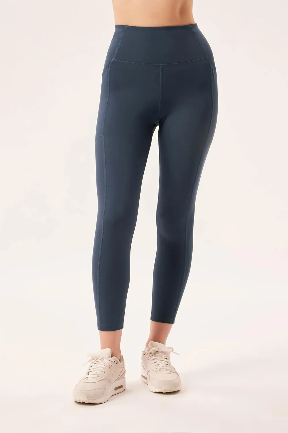 Girlfriend Collective Compression Pocket Leggings for Women, High Rise Waist Pants for Yoga Workout Plus Size 23 3/4" Inseam