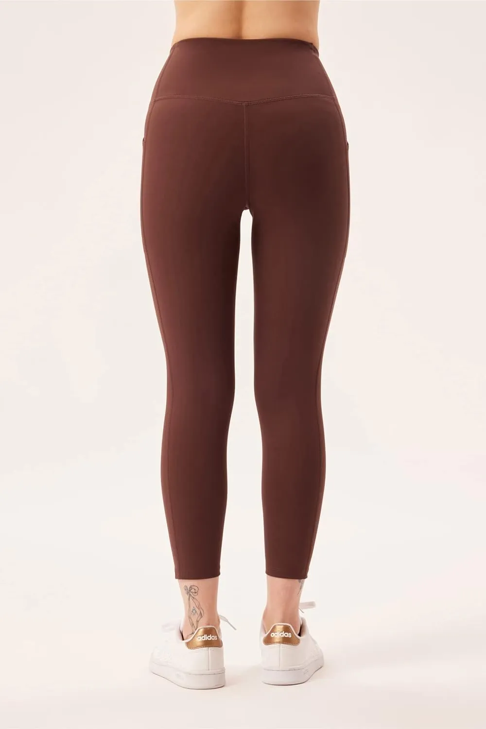 Girlfriend Collective Compression Pocket Leggings for Women, High Rise Waist Pants for Yoga Workout Plus Size 23 3/4" Inseam