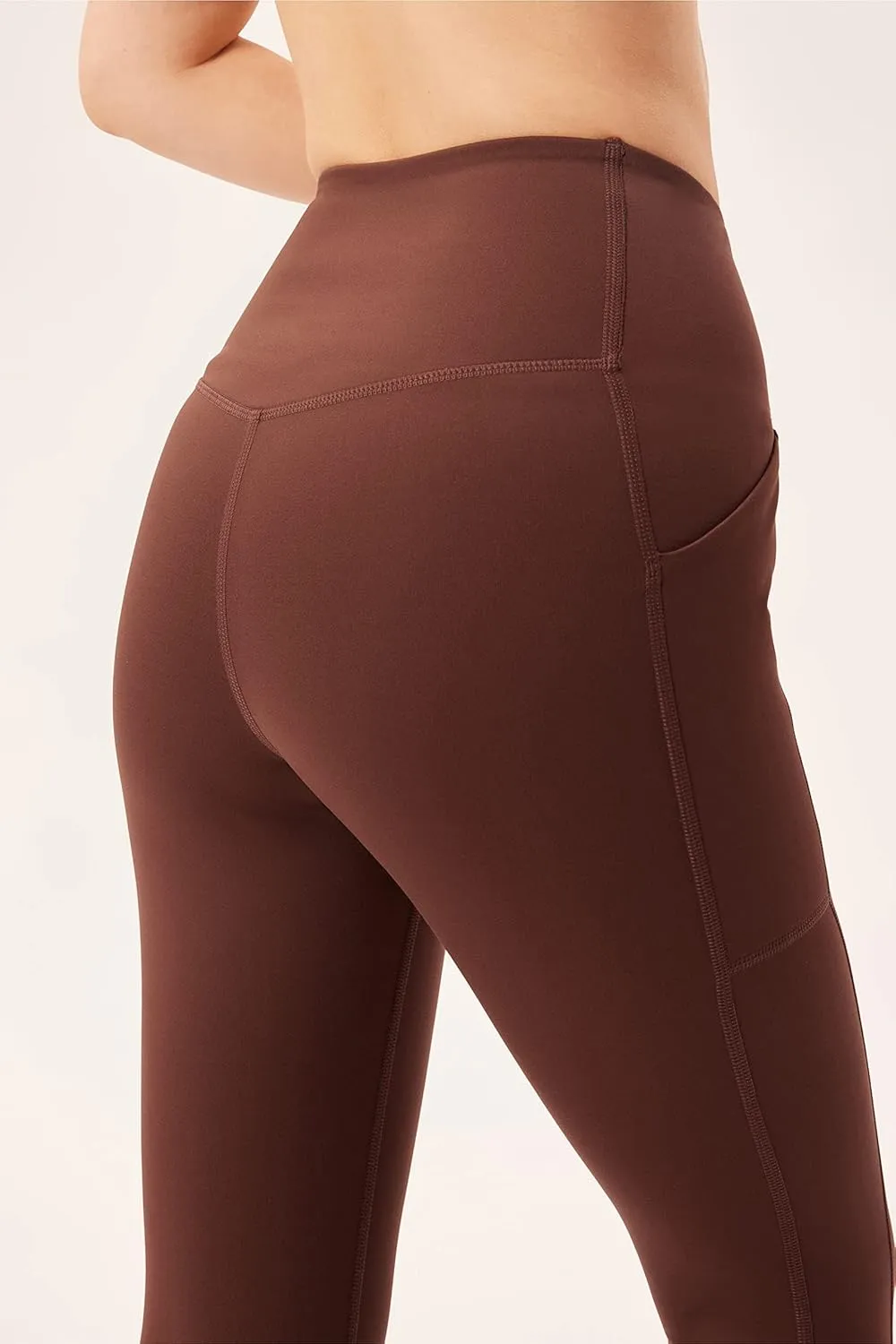 Girlfriend Collective Compression Pocket Leggings for Women, High Rise Waist Pants for Yoga Workout Plus Size 23 3/4" Inseam