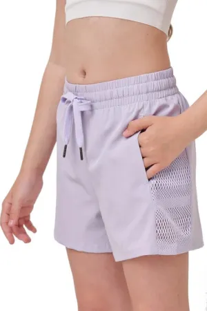 Girls Athletic Shorts with Spandex Liner Quick Dry Running Fitness Shorts for Kids Teen Active Sports Track
