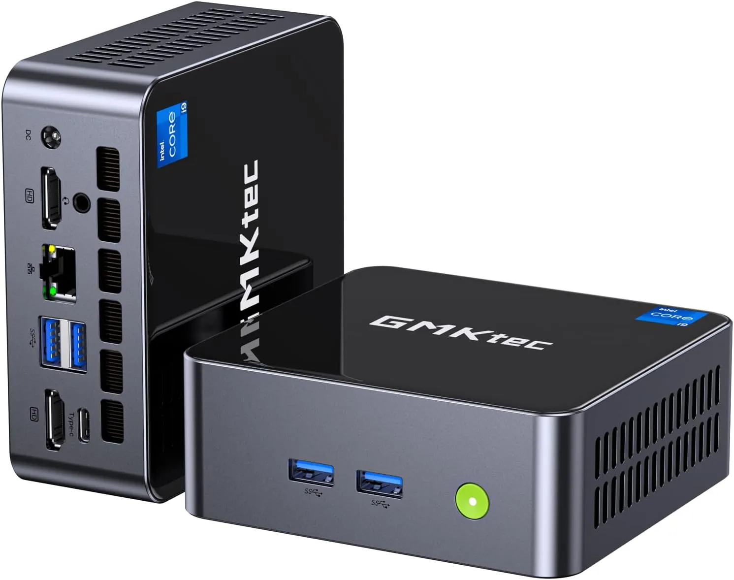 GMKtec M3 Plus Mini PC with Intel Core i9 12900HK(14C/20T 5.0 GHz), 32GB DDR4 RAM 2TB NVMe SSD, Mini Desktop Computer Triple 4K Display, WiFi 6, BT5.2, USB-C