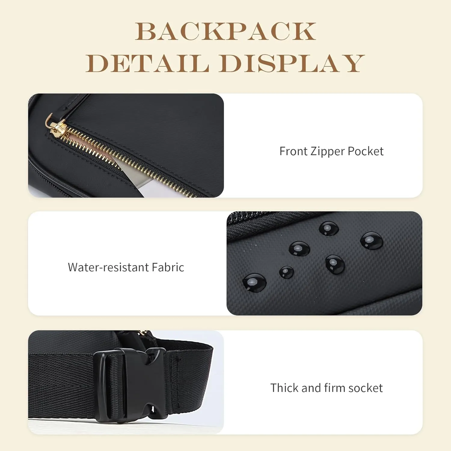 GOLF QUALTY Women's Fanny Pack, Crossbody Bags for Women, Fashion Sling Purse Shoulder Bag Fanny Pack Belt Bag Causal Chest Bum Bag Cross Body Purse for Sports Workout Traveling Running Casual