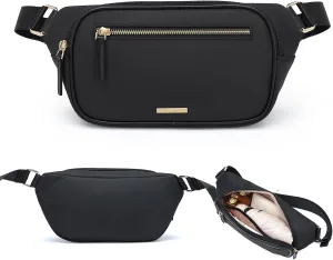 GOLF QUALTY Women's Fanny Pack, Crossbody Bags for Women, Fashion Sling Purse Shoulder Bag Fanny Pack Belt Bag Causal Chest Bum Bag Cross Body Purse for Sports Workout Traveling Running Casual