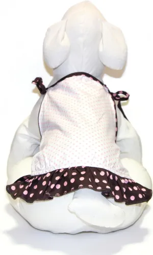 Gooby Spaghetti Strap Dress for Dogs, Small, Pink Polka Dot