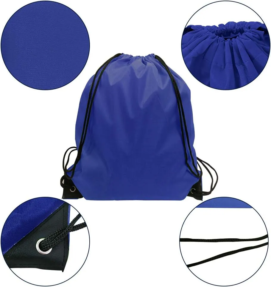 GoodtoU 32 Pcs Multicolor Drawstring Gym Backpack Bulk 16 Colors 15.5" x 13.5" Unisex Casual Sports Multi-Sport Foldable Cinch Bag