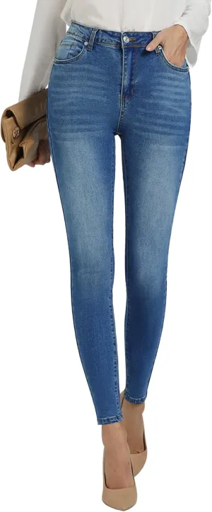 GRAPENT Skinny Jeans for Women High Waist Stretchy Classic High Rise Slimming Jeggings Denim Trousers Pants
