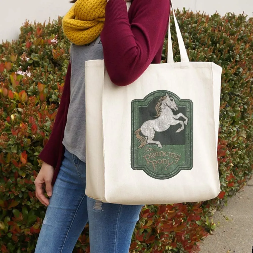 GRAPHICS & MORE THE LORD OF THE RINGS The Prancing Pony Grocery Travel Reusable Tote Bag