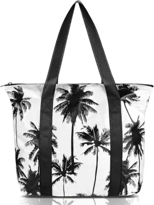 GRQ Large Hawaiian Beach Tote | Lightweight Water-Resistant Tyvek | Expandable Zip | Your Style, Smart Value