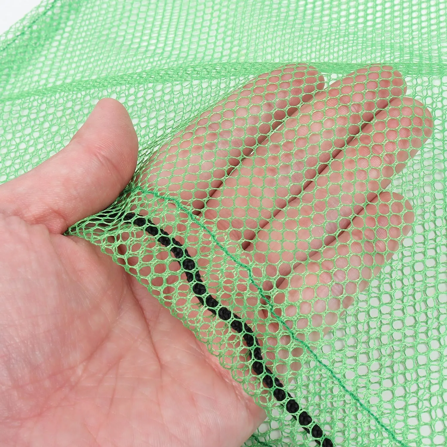 GSE Games & Sports Expert 6 Pack 18"x12" Green Mesh Drawstring Bag for Baseball, Softball, Tennis, Pickleball Ball, Golf Ball. Mesh Sports Equipment Bag with Lock for Gym Training, Beach, Laundry