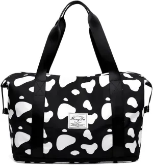 Gym Bag Expandable Tote Bag for Women Travel Duffle Bag Weekender Overnight Bag for Women with Dry Wet Pocket (Multi 2)