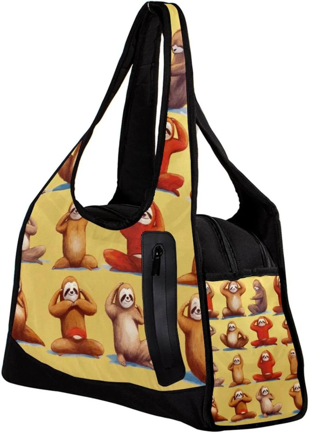 Gym Bags for Men,Travel Duffel Bags for Women,Exercise Funny Sloth Yoga,Workout Bag
