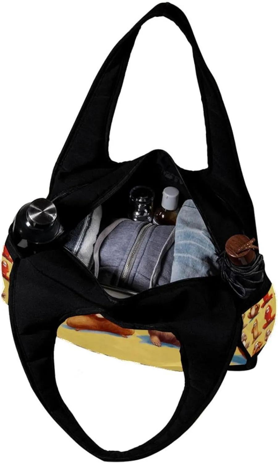 Gym Bags for Men,Travel Duffel Bags for Women,Exercise Funny Sloth Yoga,Workout Bag