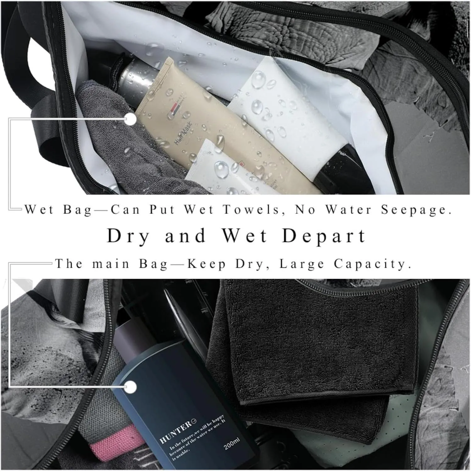 Gym Bags for Women,Duffle Bag for Travel,Asian Elephant Face Portrait,Gym Bag for Men