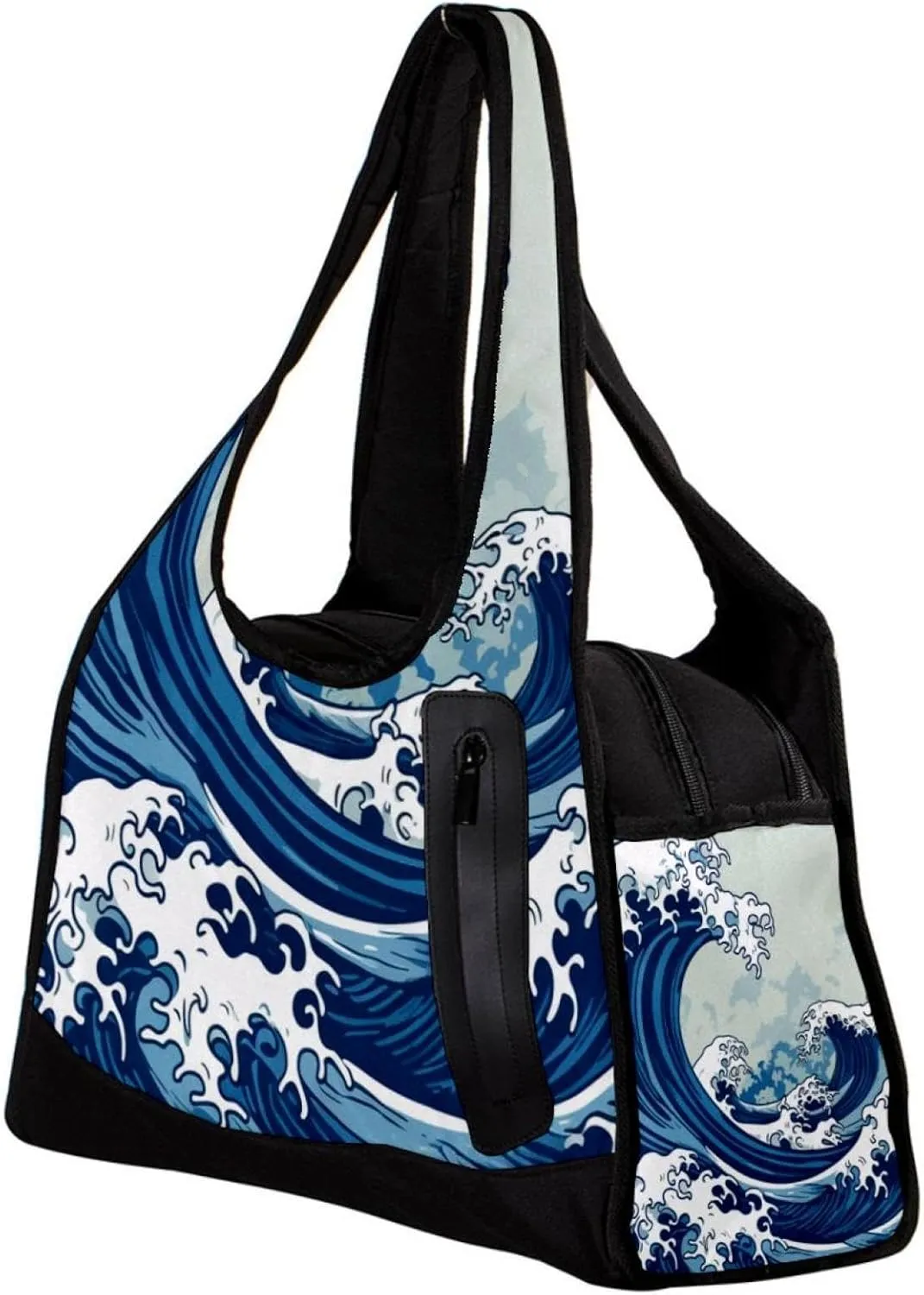 Gym Bags for Women,Duffle Bag for Travel,Blue Waves Abstract Ocean,Gym Bag for Men