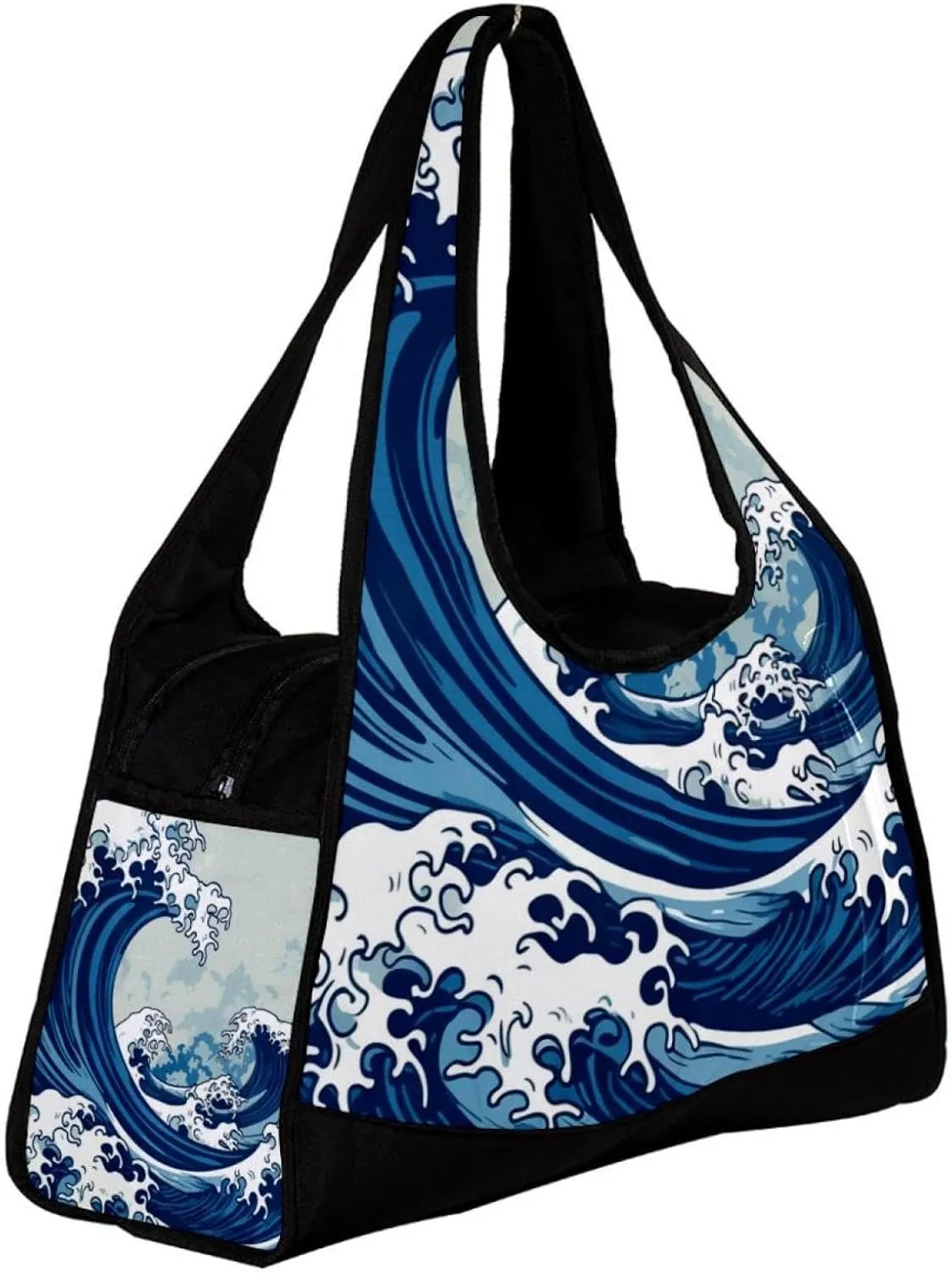 Gym Bags for Women,Duffle Bag for Travel,Blue Waves Abstract Ocean,Gym Bag for Men