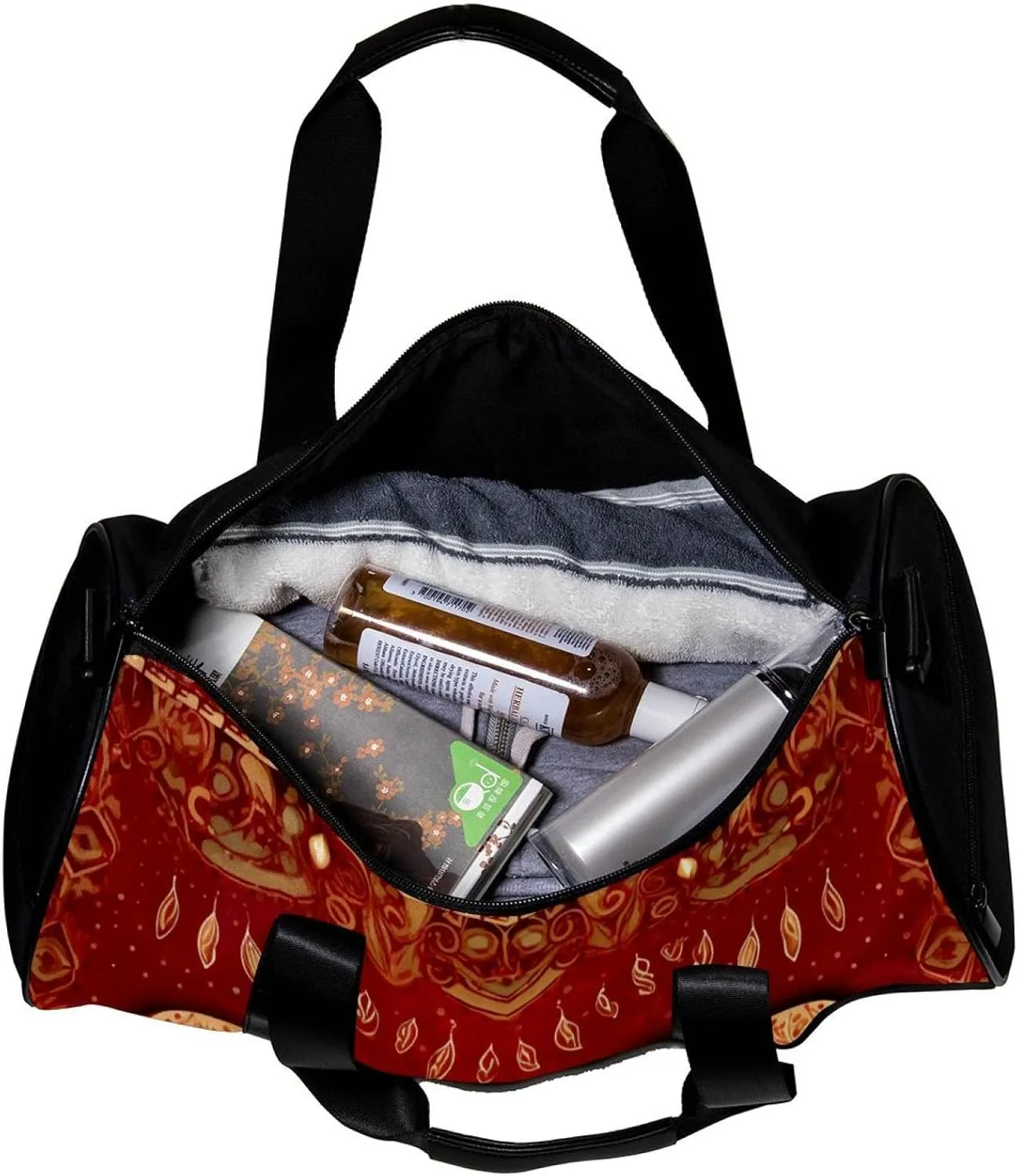 Gym Bags for Women,Duffle Bag for Travel,Bohemia Style Ethnic Icon,Gym Bag for Men