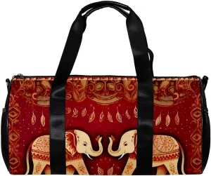 Gym Bags for Women,Duffle Bag for Travel,Bohemia Style Ethnic Icon,Gym Bag for Men