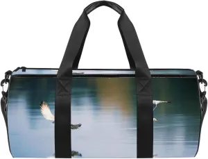 Gym Bags for Women,Duffle Bag for Travel,Crane Portrait,Gym Bag for Men