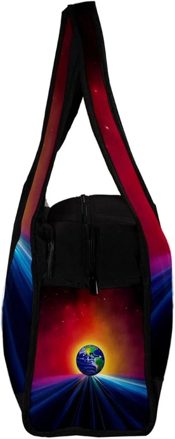 Gym Bags for Women,Duffle Bag for Travel,Earth Starry Universe Space,Gym Bag for Men