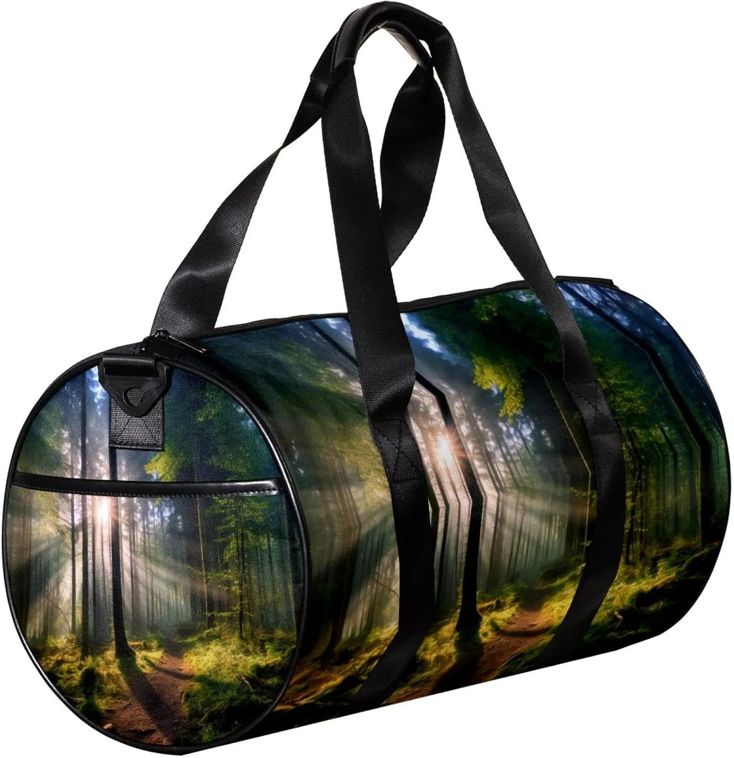 Gym Bags for Women,Duffle Bag for Travel,Forest Trees Nature Sunlight,Gym Bag for Men